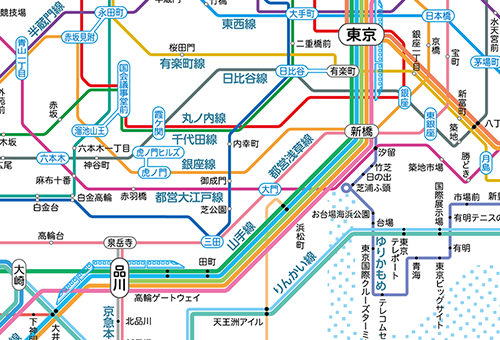 鉄道路線図について | 東京カートグラフィック