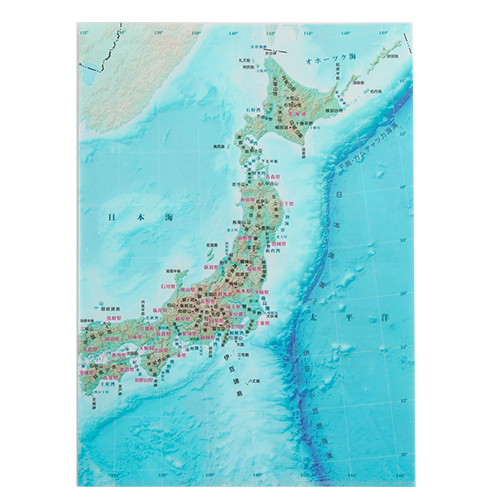 クリアファイル 日本 地勢 | 東京カートグラフィック