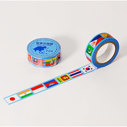 マスキングテープ 世界の国旗 アジア | Tokyo Cartographic Co., Ltd.