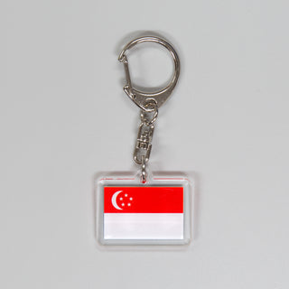 アクリルキーホルダー国旗　シンガポール