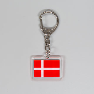 アクリルキーホルダー国旗　デンマーク