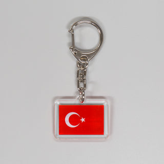 アクリルキーホルダー国旗　トルコ