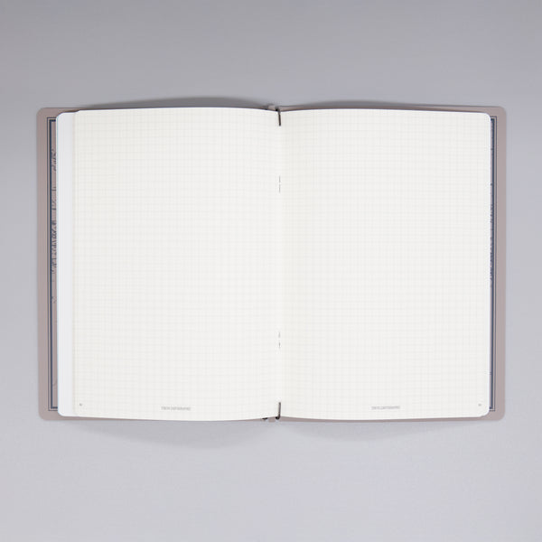 fixieダイアリーノートカバーA5ブラック＋26年度月間ダイアリー・方眼ノートセット