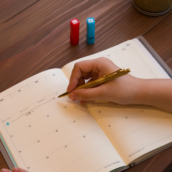 fixieダイアリーノートカバーA5ホワイト＋26年度月間ダイアリー・方眼ノートセット