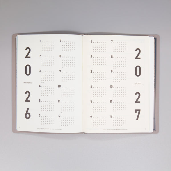 fixieダイアリーノートカバーA5ブラック＋26年度週間ダイアリー・横罫ノートセット