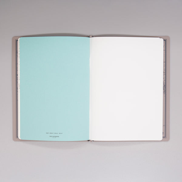 fixieダイアリーノートカバーA5ブラック＋26年度週間ダイアリー・横罫ノートセット