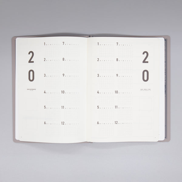 fixieダイアリーノートカバーA5ブラック＋フリー週間ダイアリー・横罫ノートセット