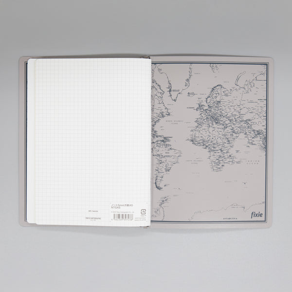 fixieダイアリーノートカバーA5キャメル＋26年度月間ダイアリー・方眼ノートセット