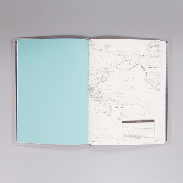 fixieダイアリーノートカバーA5キャメル＋26年度月間ダイアリー・方眼ノートセット