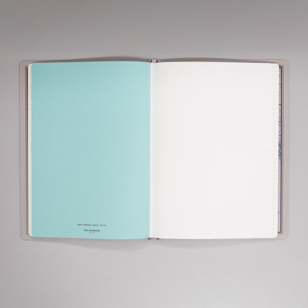 fixieダイアリーノートカバーA5キャメル＋26年度月間ダイアリー・方眼ノートセット