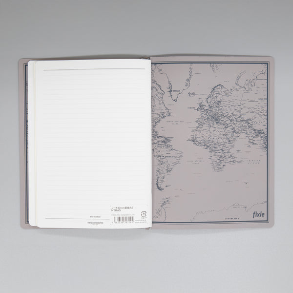 fixieダイアリーノートカバーA5キャメル＋26年度週間ダイアリー・横罫ノートセット