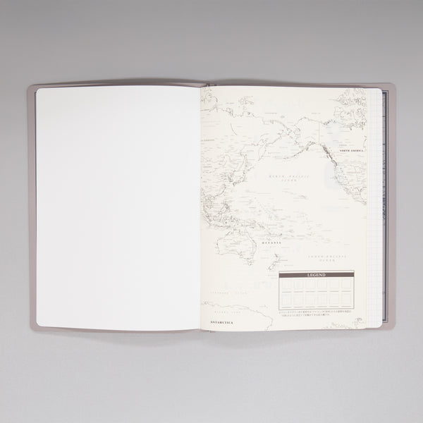 fixieダイアリーノートカバーA5キャメル＋フリー月間ダイアリー・方眼ノートセット