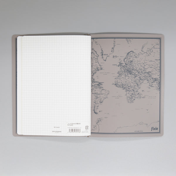 fixieダイアリーノートカバーA5ホワイト＋26年度月間ダイアリー・方眼ノートセット