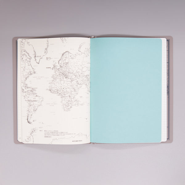 fixieダイアリーノートカバーA5ホワイト＋26年度月間ダイアリー・方眼ノートセット