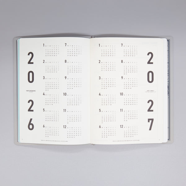 fixieダイアリーノートカバーA5ホワイト＋26年度週間ダイアリー・横罫ノートセット