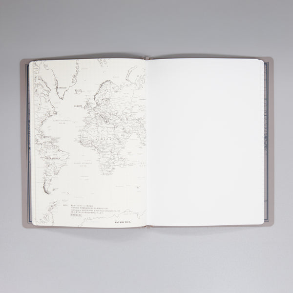 fixieダイアリーノートカバーA5ホワイト＋フリー月間ダイアリー・方眼ノートセット