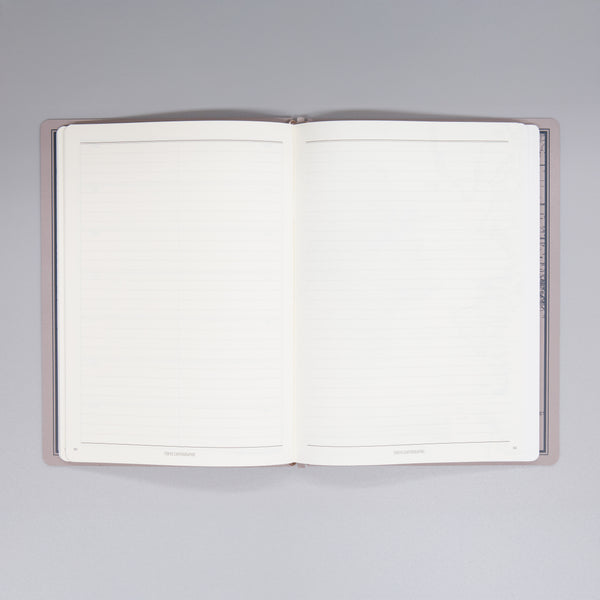 fixieダイアリーノートカバーA5ホワイト＋フリー週間ダイアリー・横罫ノートセット