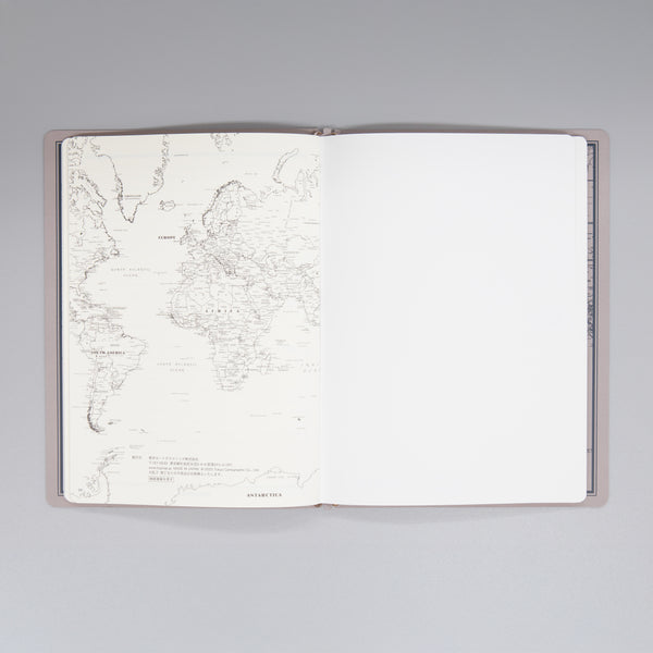 fixieダイアリーノートカバーA5ホワイト＋フリー週間ダイアリー・横罫ノートセット