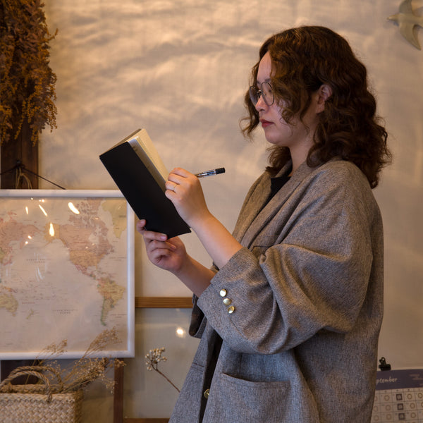 fixieダイアリーノートカバーA5ブラック＋26年度月間ダイアリー・方眼ノートセット