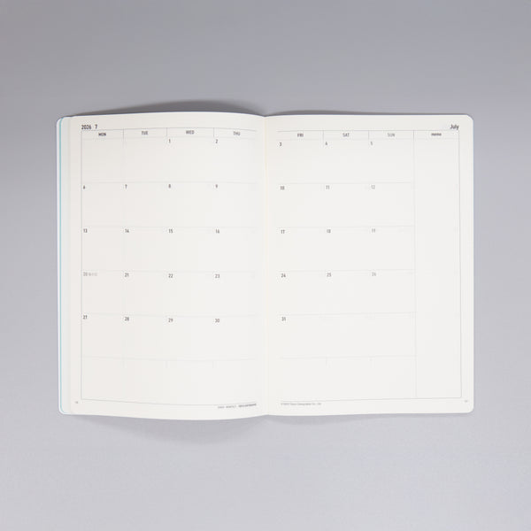 2026年度月間ダイアリーA5