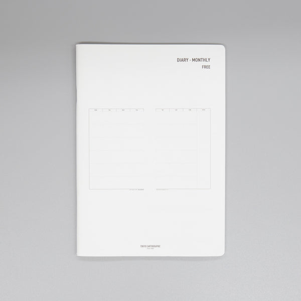 フリー月間ダイアリーA5