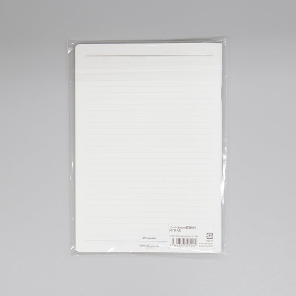 ノート6mm罫線A5