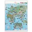 クリアファイル イラスト世界地図