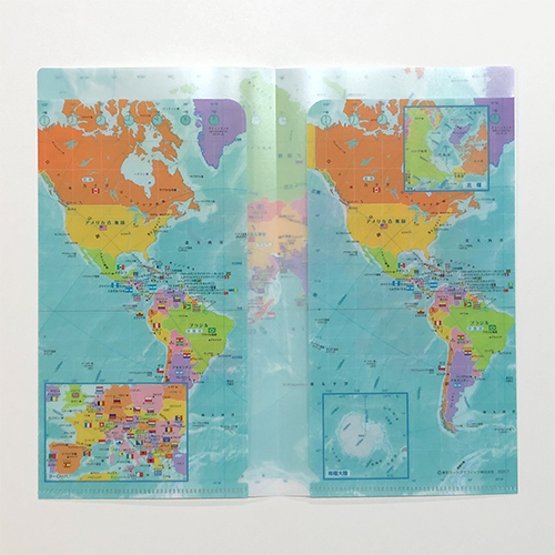 マスクケース 世界地図
